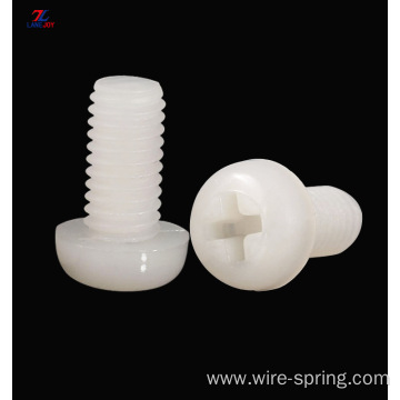 M8 M10 white nylon plastic machine screw